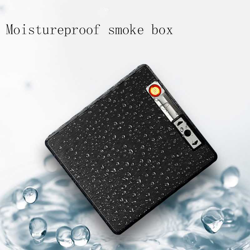 Firetric Kotak Rokok 19 Slot Korek Elektrik Pyrotechnic Rechargeable / Kotak Rokok Dan Korek Akrilik Keren Unik Plus Korek Api Case Slim / Tempat Rokok Kayu Rdy Kretek Dan Korek Cas Isi Ulang / Box Rokok Custom Mild Minimalis  Ramah Lingkungan Murah Ori