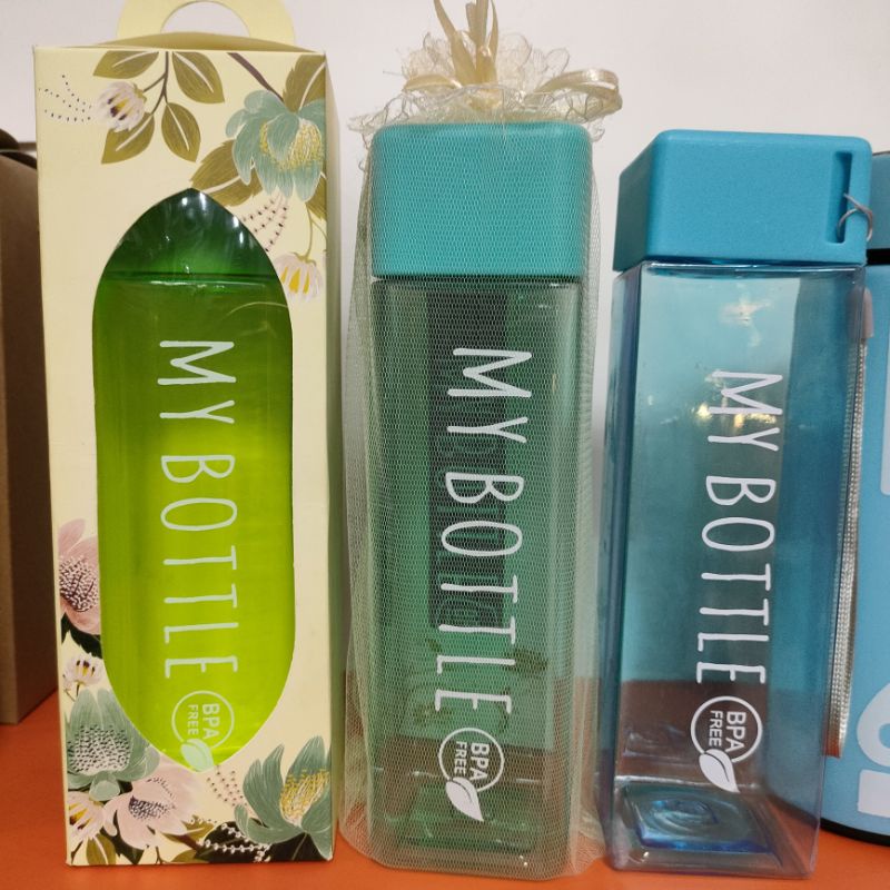 Souvenir My bottle kotak dengan sablon kemas box