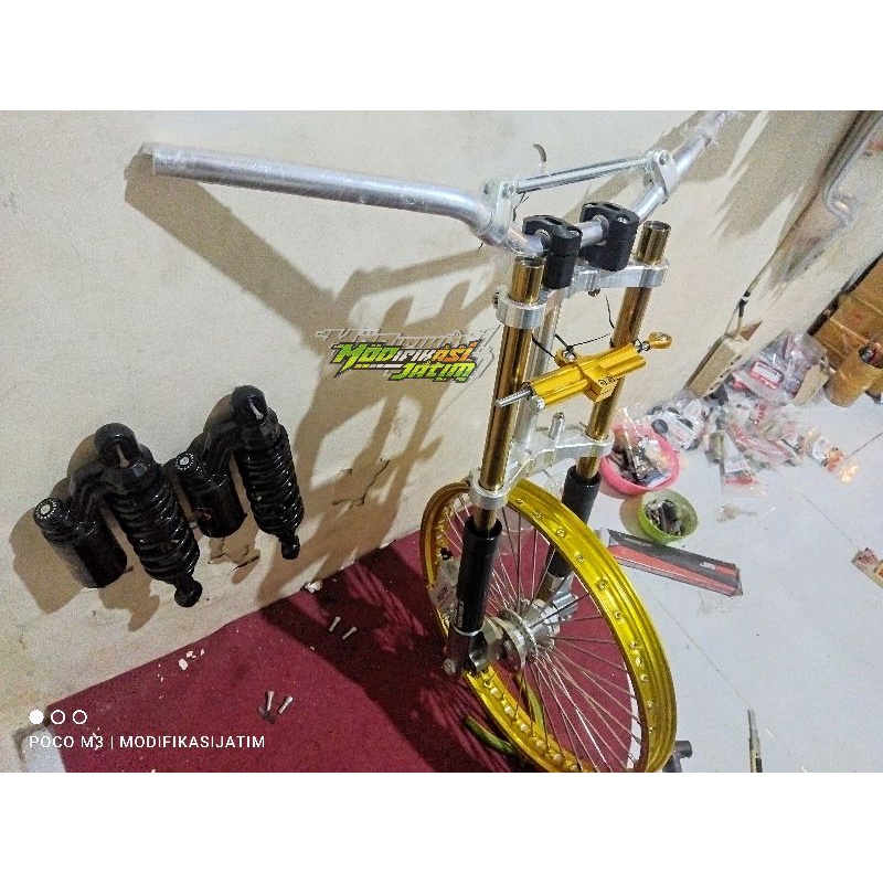 Paket Set Herex shock depan T almini herex shock as 26 set pnp herex mp gl tiger cb set shock belaka