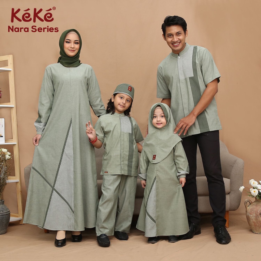 sarimbit keluarga 2022 keke nara series sage green kdsr k 2107 gdsr k 2107 kpsr k 2107 gmsr k 2107 s