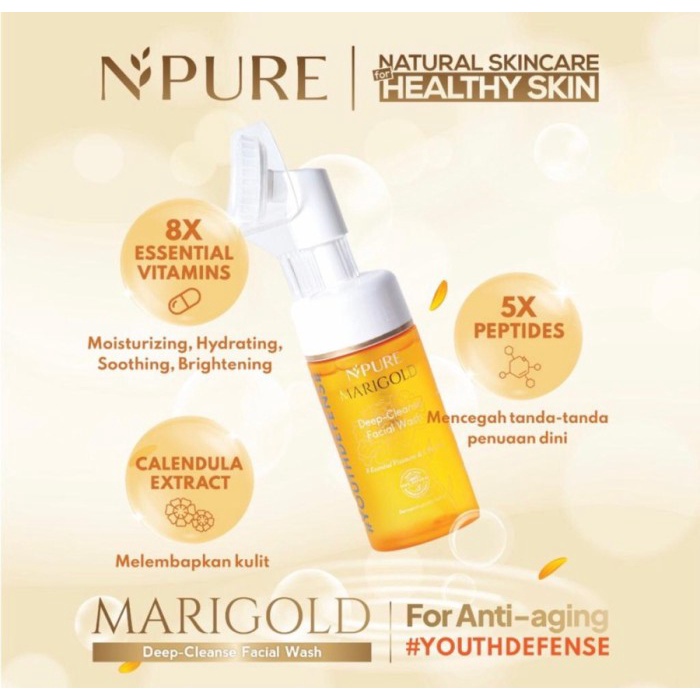 NPURE Marigold Deep-Cleanse Facial Wash