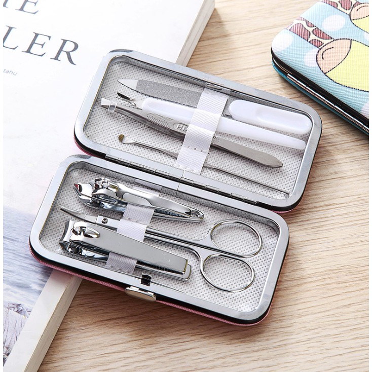 Gunting Kuku Dompet 1 Set isi 7 Manicure Pedicure Karakter Set 7 in 1
