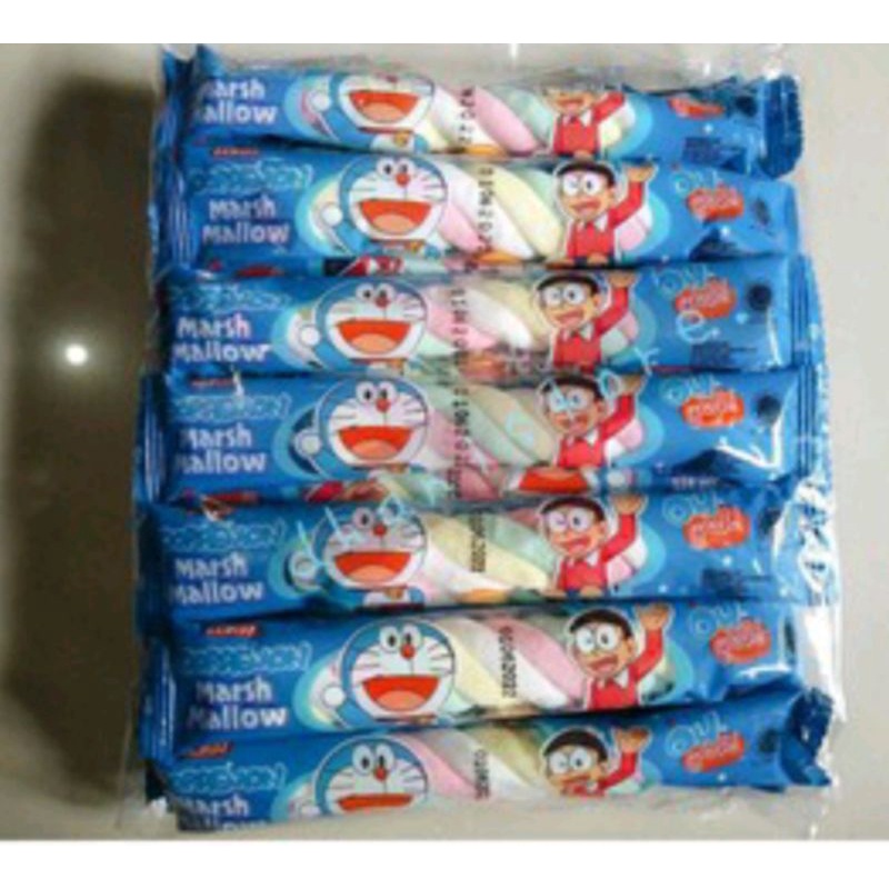 

permen marshmallow kepang doraemon isi 20 pcs