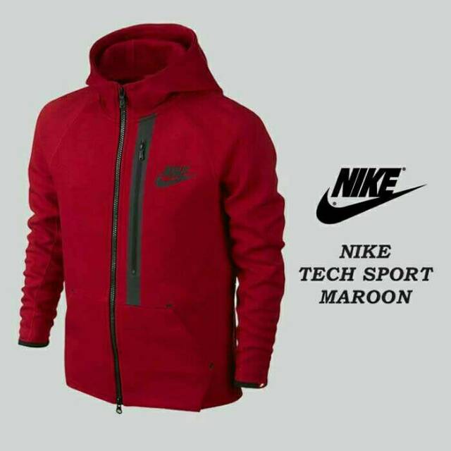 JAKET NIKE TECH SPORT GREY MAROON BLUE MURAH COWO CEWE SWEATER OLAHRAGA ALL SIZE