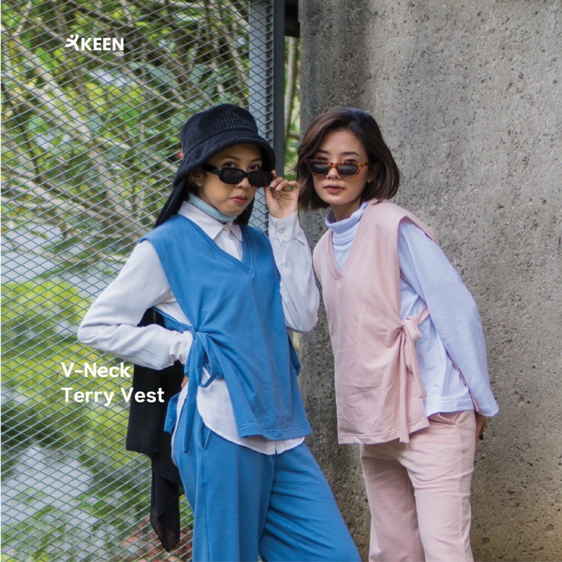 KEEN.IDD - V neck Terry Vest | Premium Cotton Terry