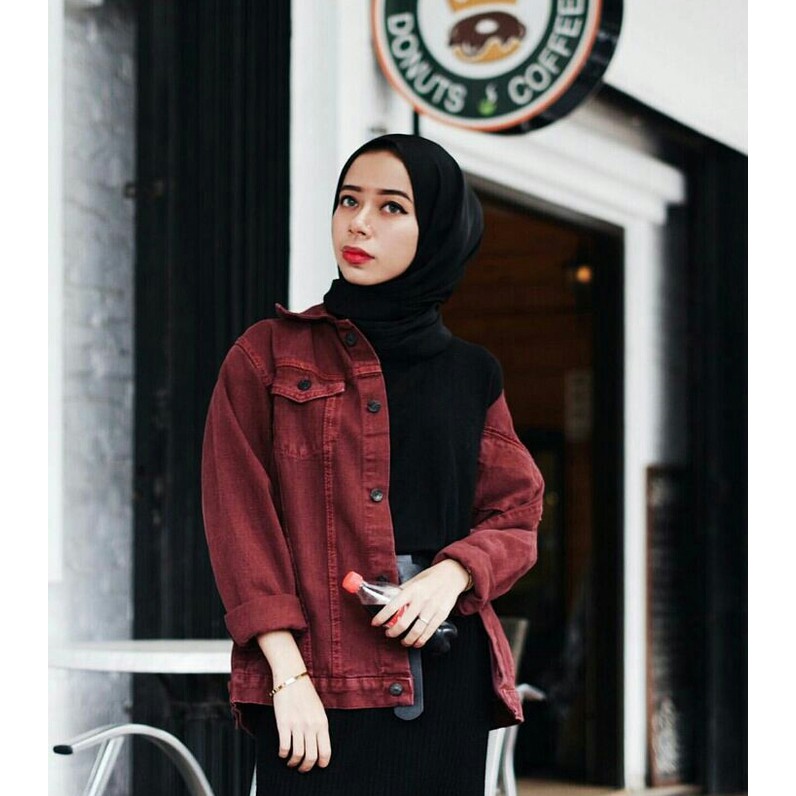 flyshop. Jaket Bomber Aksen Renda Bunga Untuk Wanita