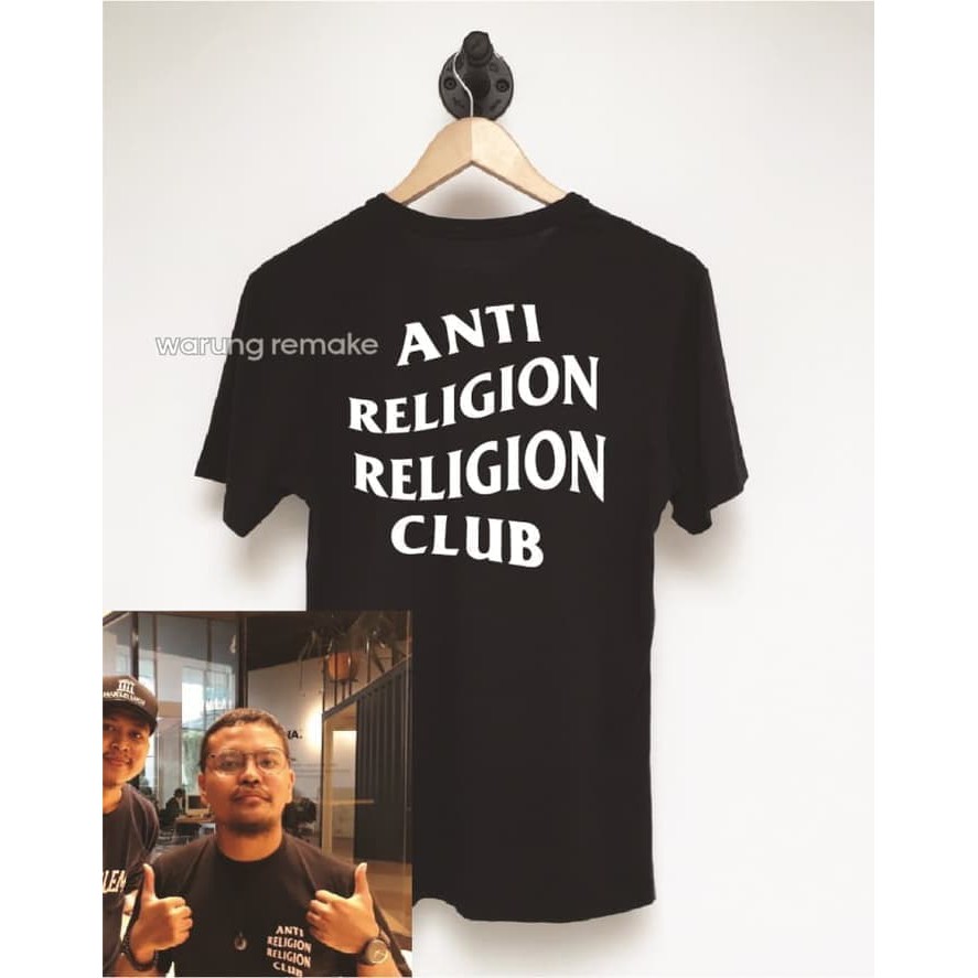 Baju Kaos Promo |  Kaos Baju OBral Combed 30S Distro ANTi RELiGiON CLUB Coki Muslim Lucu