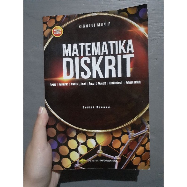Buku Bekas ORI Matematika Diskrit Revisi Keenam 6 Rinaldi Munir Penerbit Informatika