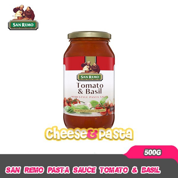 

San Remo Pasta Sauce Tomato And Basil 500 Gr