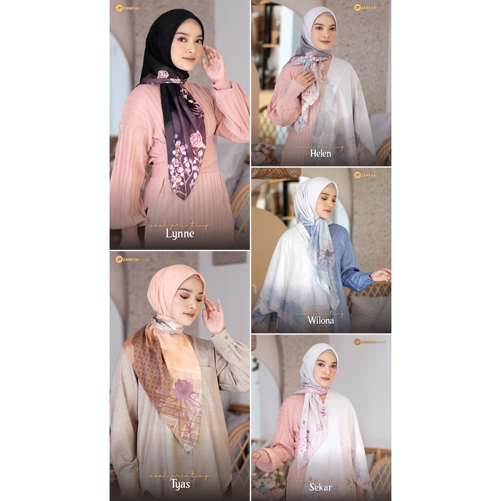 INTAN SERIES l SCARF TERBARU l SEGI EMPAT BUNGA