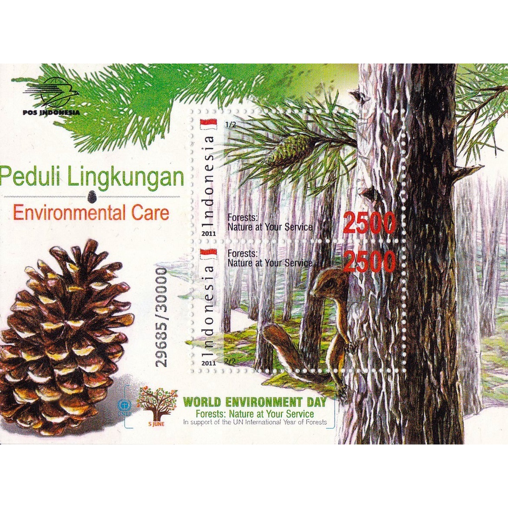 

Perangko Indonesia 2011 Peduli Lingkungan Minisheet MNH