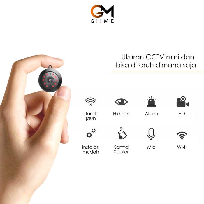 Giime.Id - Spy Cam Cctv Wifi Ip Camera V380 Infrared 2 Hd 720P