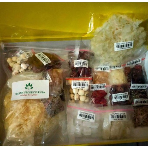 PEACH GUM COLLAGEN DESSERT 12 BAHAN /7-8 CUP CUP