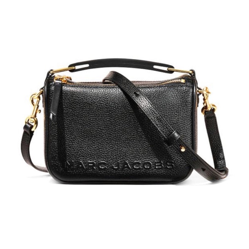 Original J Grain Leather Lady’s Shoulder Bag Crossbody Bag Handbag - Black Leather