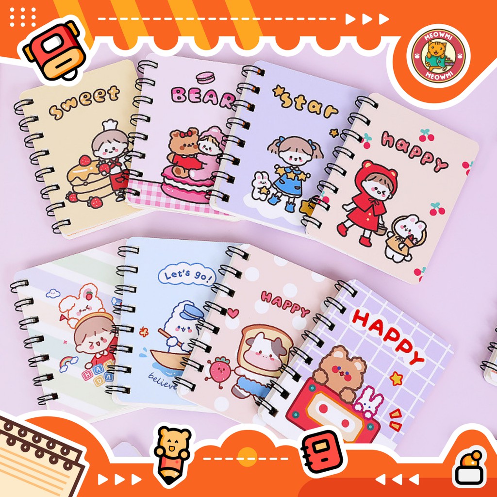 

Note Book Spiral Buku Catatan Kecil Motif Beruang Kotak Kotak MB0104