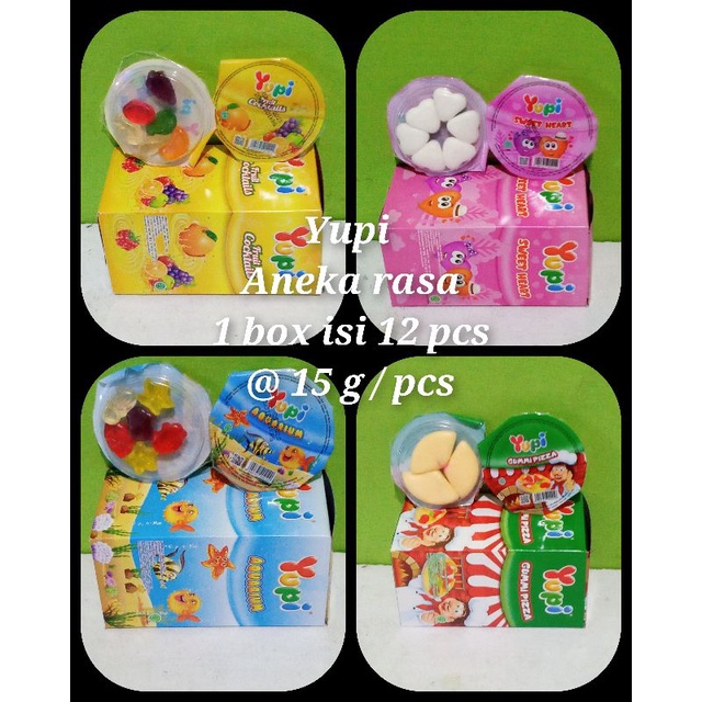 

Yupi aneka bentuk & rasa box - 12 pcs x 15 g