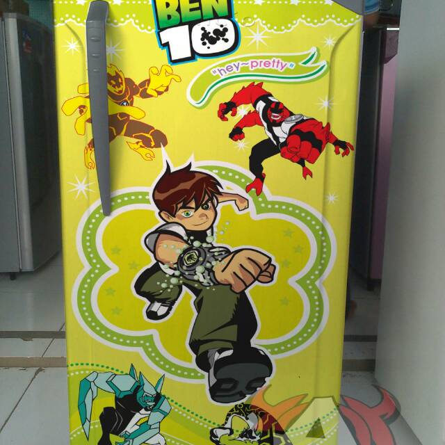 stiker kulkas 1pintu, ben 10