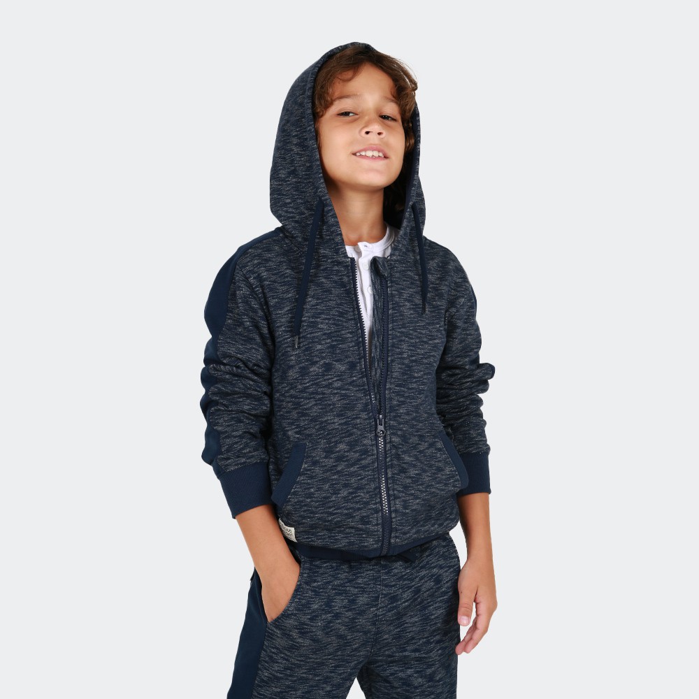 Celcius kids Hoodie With Zipper A8545K Navy