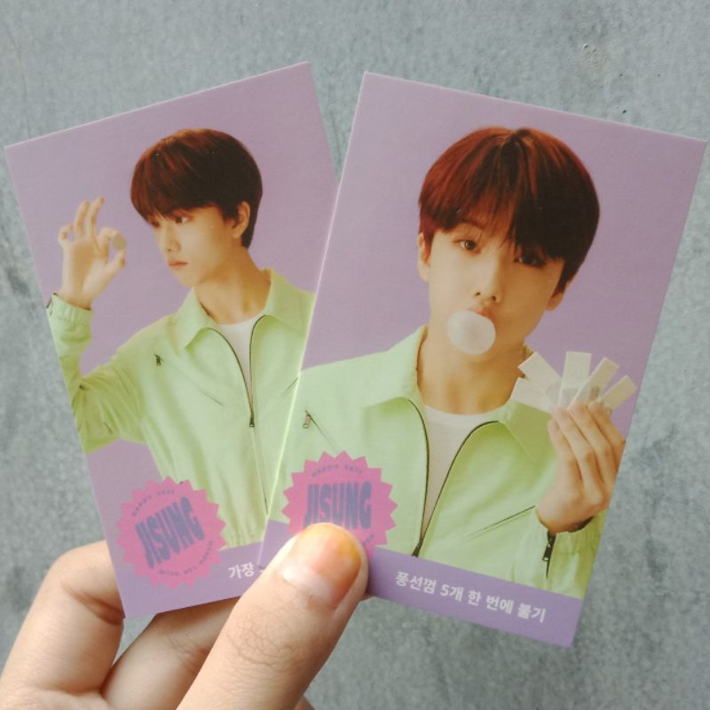 Season's greeting game card set jisung nct dream