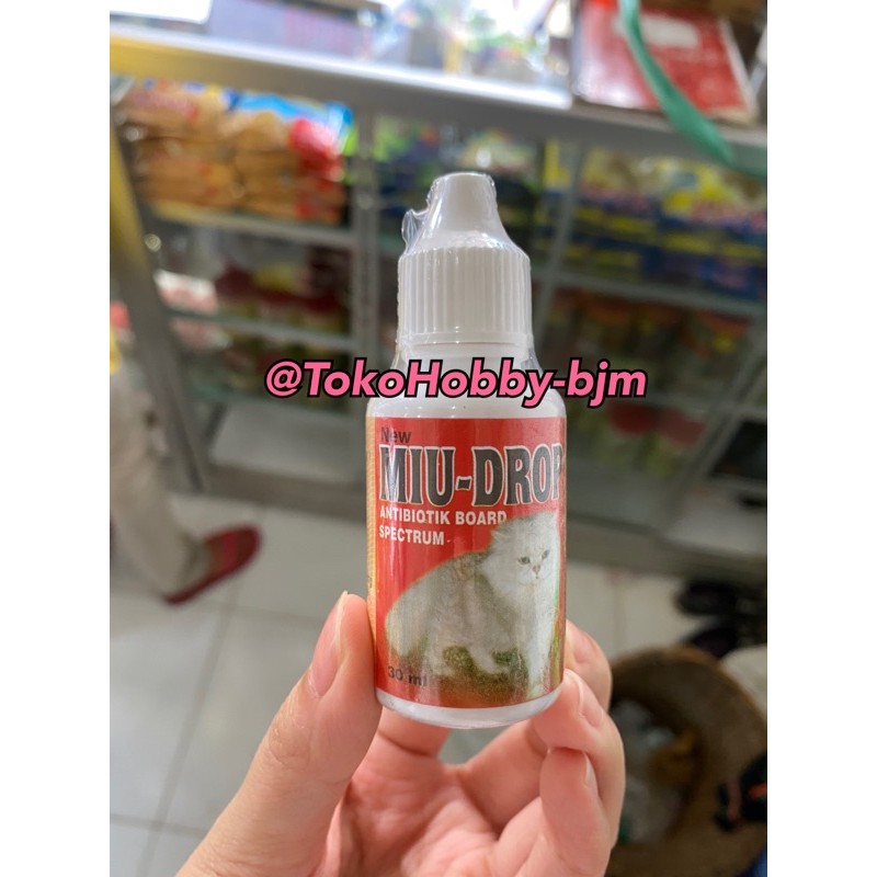 Miu drop anti biotik tetes kucing / miu-drop obat antibiotik kucing / antibiotik obat kucing sakit