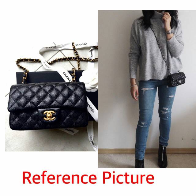 Tas wanita 
Chanel Rectangular Mini Flap 1117-1 Semipremium