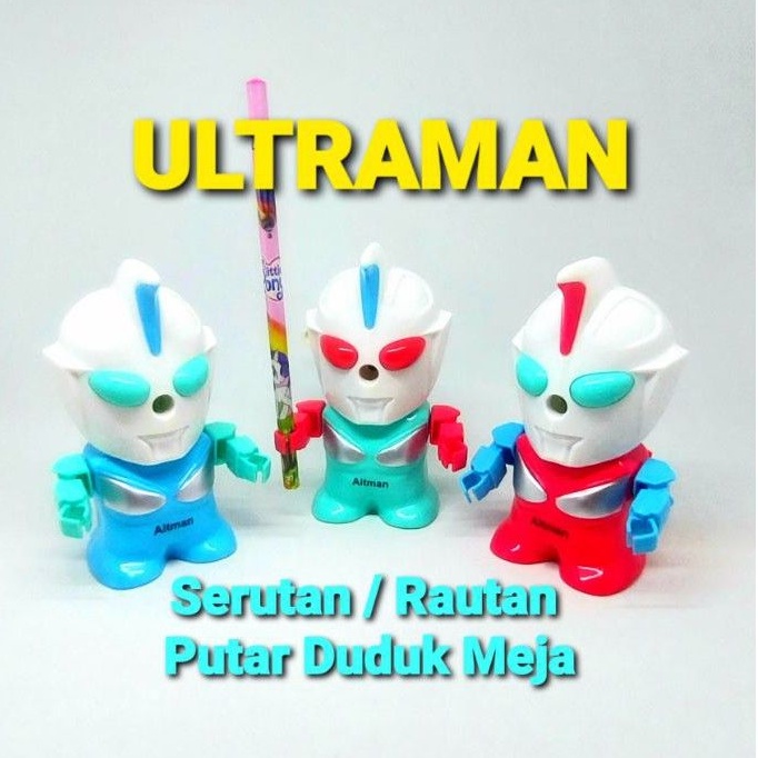 

Serutan / Rautan Pensil Putar ULTRAMAN Duduk Meja