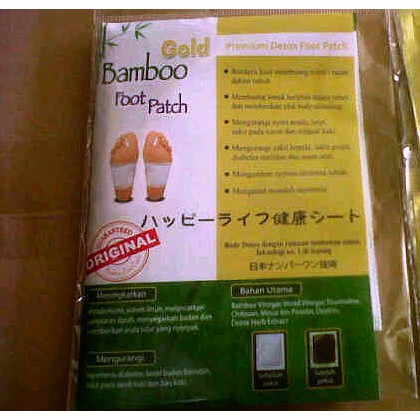 KOYO KAKI GOLD BAMBOO FOOT PATCH - KOYO KAKI BAMBOO GOLD FOOT PATCH