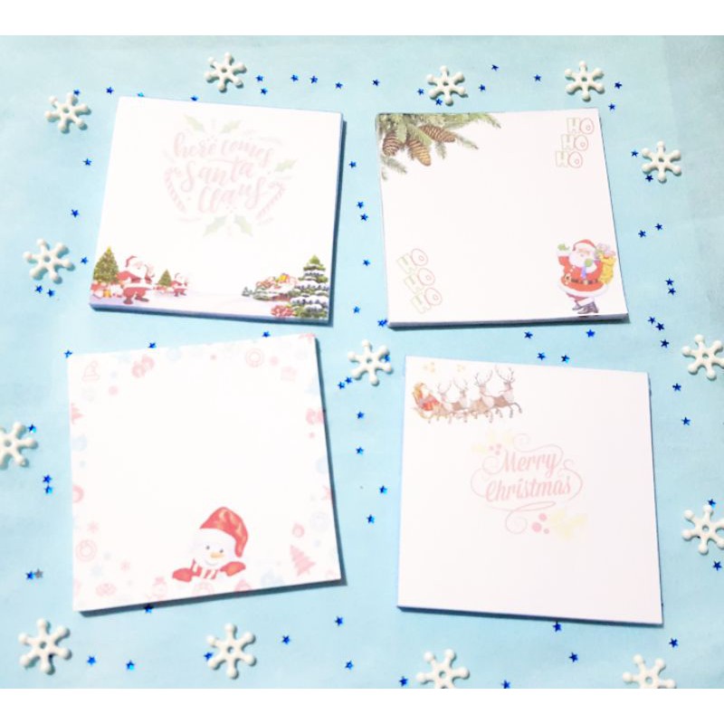 

Catatan Memo Pad Merry Christmas/Alat Tulis/Perlengkapan sekolah/Buku Tulis