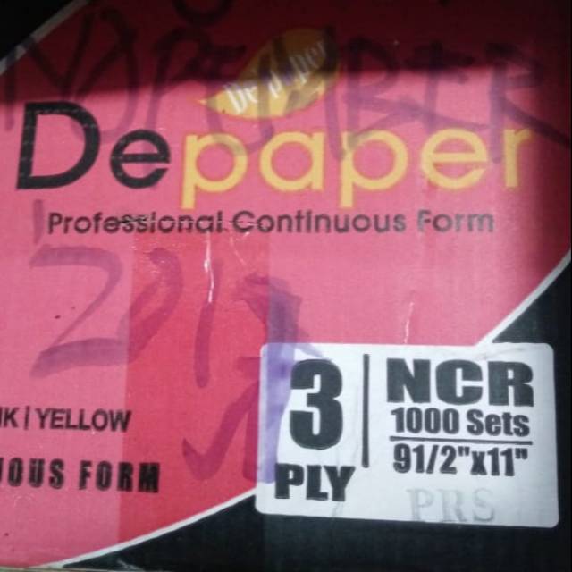 

Depaper kertas continuous form uk 9,5x11 3ply prs