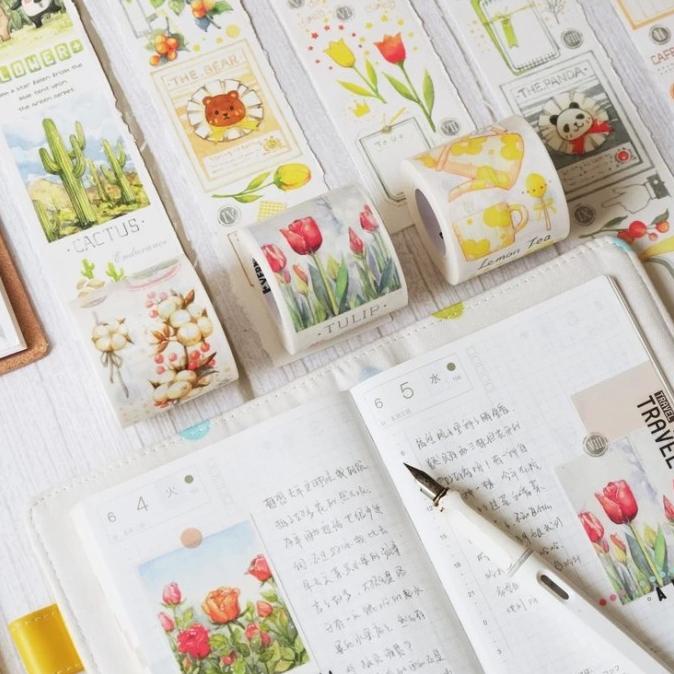 

(BISA COD) EverEin Flower Washi Tape SPECIAL Kode 1036
