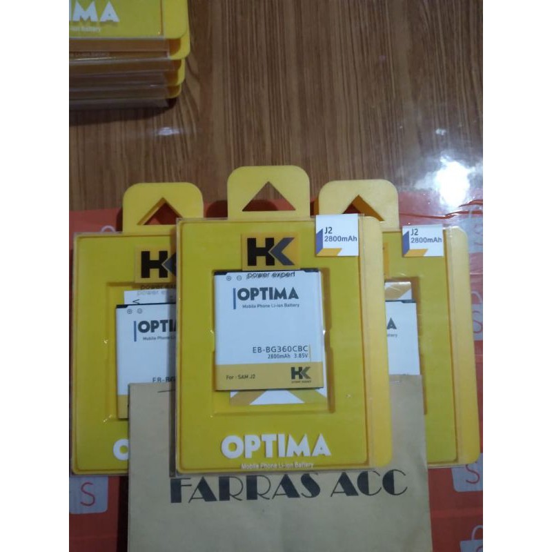 BATERAI BATRE BATTERY SAMSUNG J2 BIASA / J200 / J200GS / J2  DOUBLE POWER HK OPTIMA ( BAYAR COD)