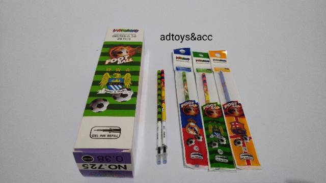 Isi Gel Refill Gel Isi Ulang Pen Gel 1box 20Pcs