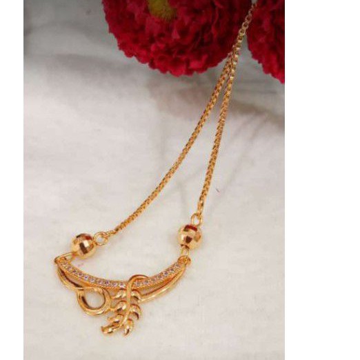 kalung wanita motif daun cantik