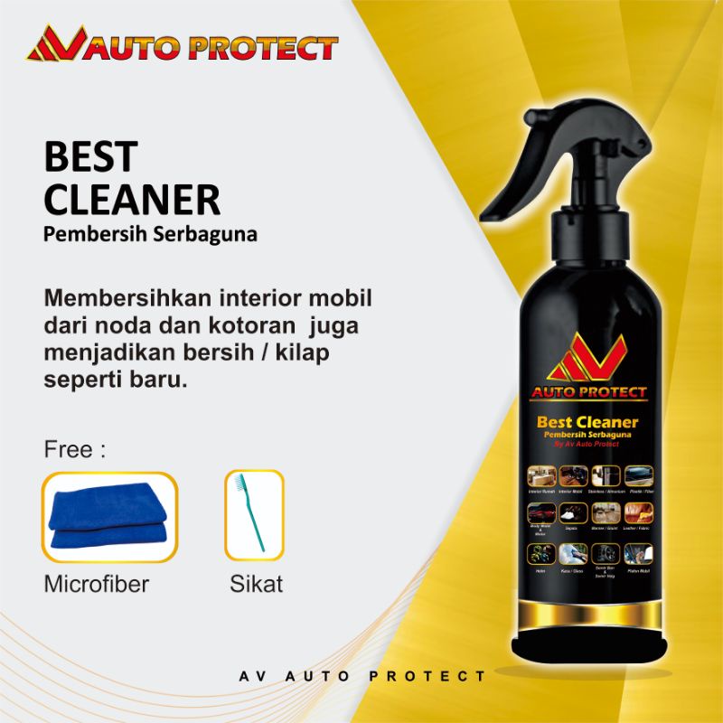 Pembersih Interior Mobil - Termasuk Sikat Dan Microfiber | Dashboard - Jok - Plafon - Doortrim - Steer | By Av Auto Protect