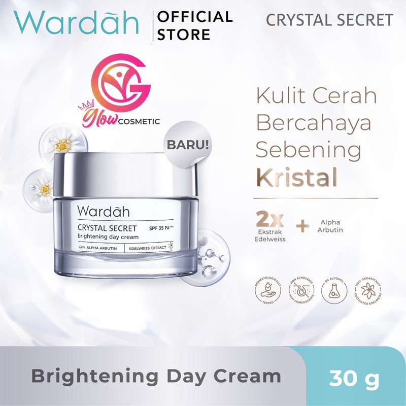 WARDAH CRYSTAL SECRET BRIGHTENING DAY CREAM SPF 35 PA+++ 30ml