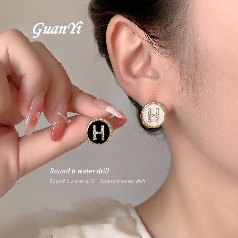 Anting Tusuk Desain Bintang Hias Berlian Gaya Korea Untuk Wanita
