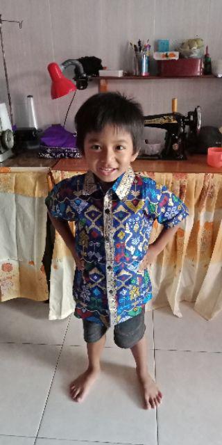Sarimbit Batik Mentari Seragam Batik Anak Baju Anak Dress Batik Modern Seragam Batik Keluarga