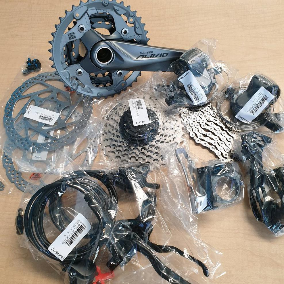 shimano alivio m4000 groupset