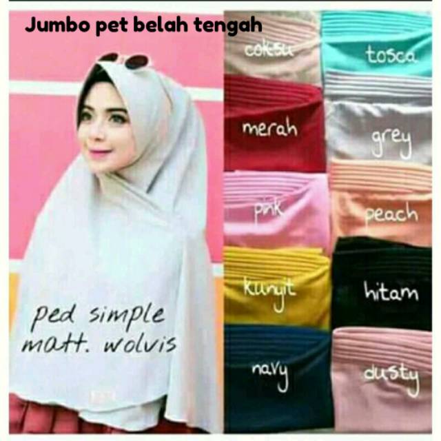 JUMBO PET BELAH TENGAH BAHAN WOLFIS