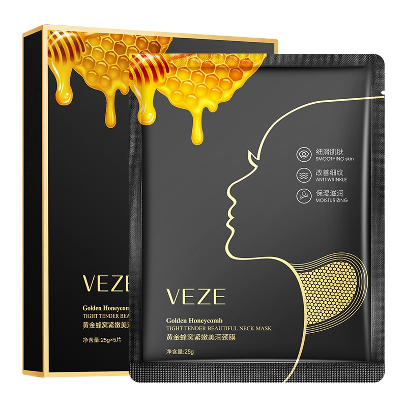 Neck Mask Golden HoneyComb / Masker Leher