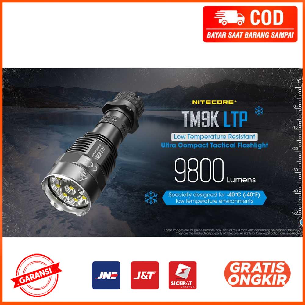 Nitecore Senter Ultra Compact Tactical 9800 Lumens - TM9K-LTP