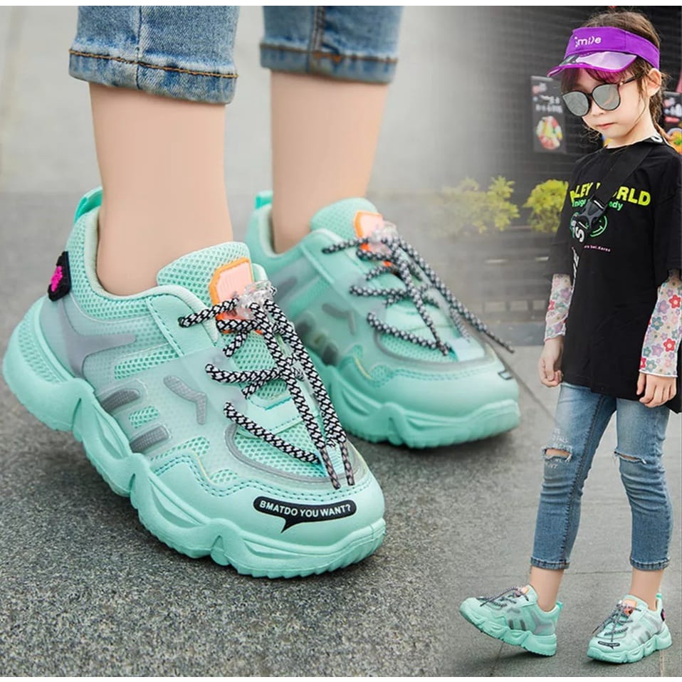 Sepatu Sneakers Pria Wanita Anak Sekolah Untuk Olahraga Zumba Joging Running Nongkrong Ootd Spatu Pa