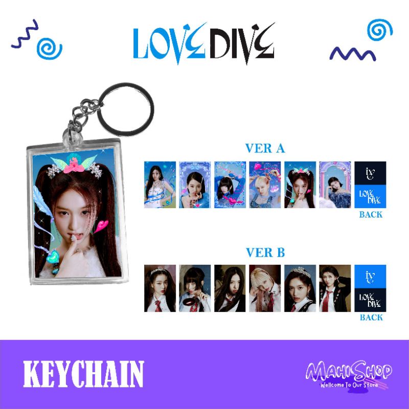 [KEYCHAIN] IVE - LOVE DIVE || GANCI/GANTUNGAN KPOP