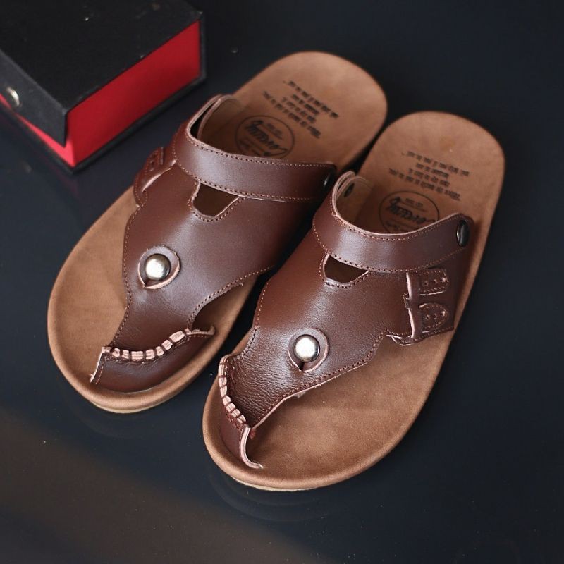 (BISA COD)Sandal Pria Kulit Asli - Cevany SC03C SANDAL PRIA KULIT ASLI ORIGINAL