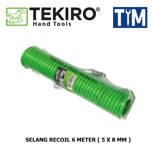 TEKIRO Selang Recoil Hijau 6 Meter ( 5 x 8 MM ) / Recoil Hose 6M