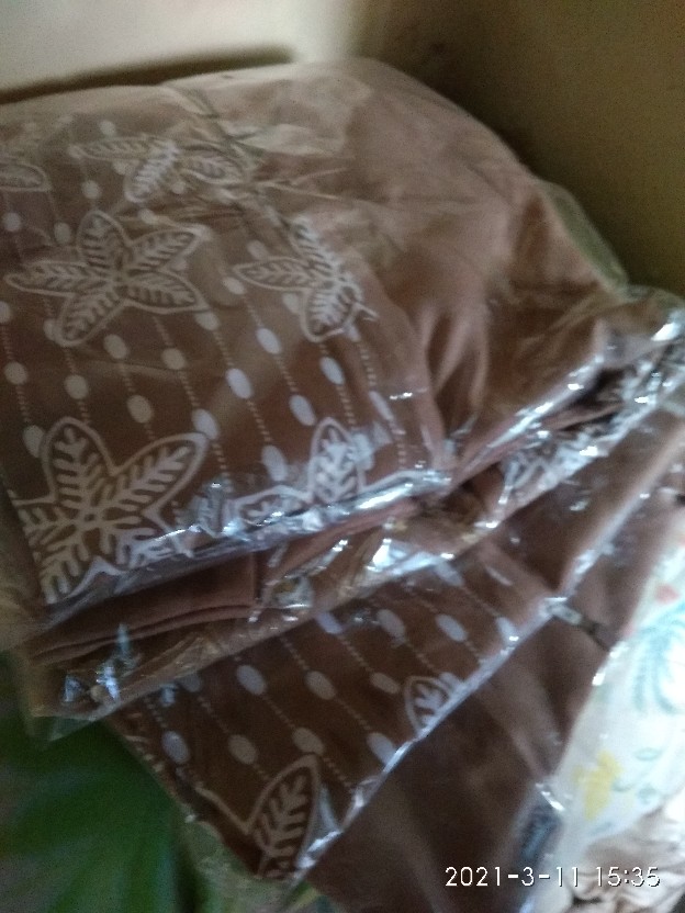 Batik Wanita Asj Sa Hrb026 Kenongo Kemeja Tosca Pendek / Atasan Batik Wanita