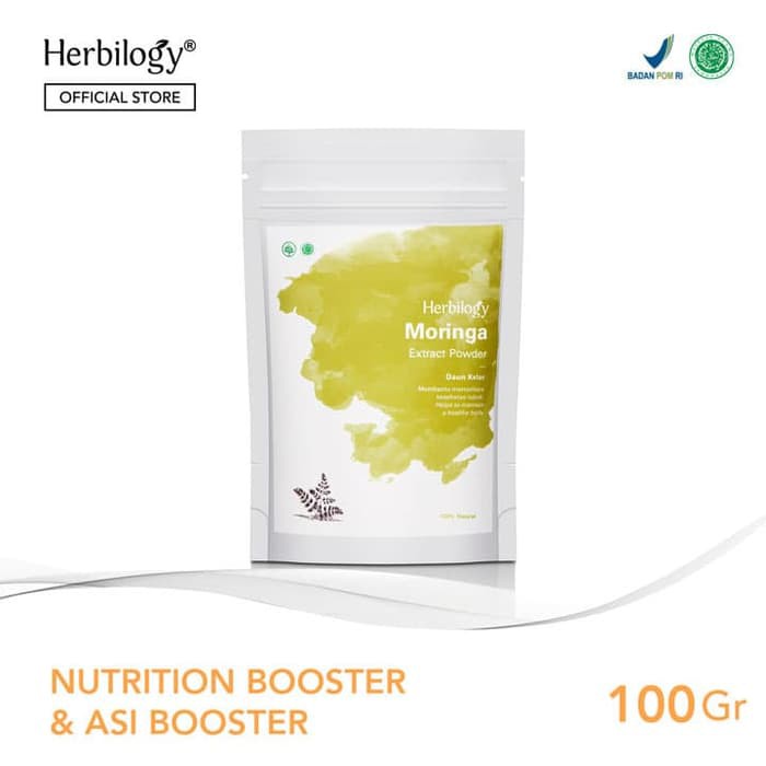 

Herbilogy Moringa (Daun Kelor) Extract Powder 100g - Kids Friendly
