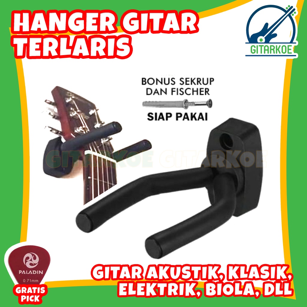 Hanger Gitar Bracket Hook Gantungan Dinding Gitar Murah