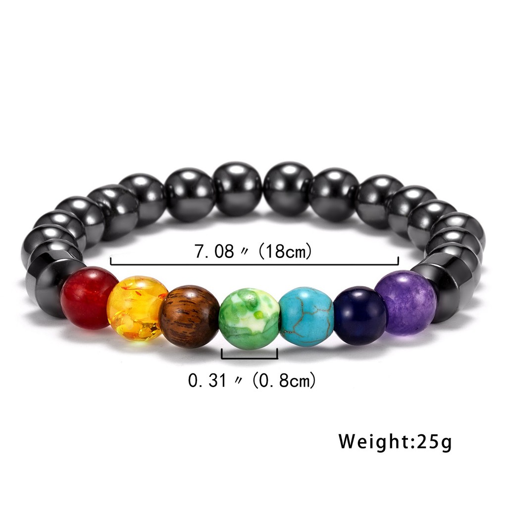 Seven Chakra Yoga Energy Bracelet Magnetotherapy Health Bracelet