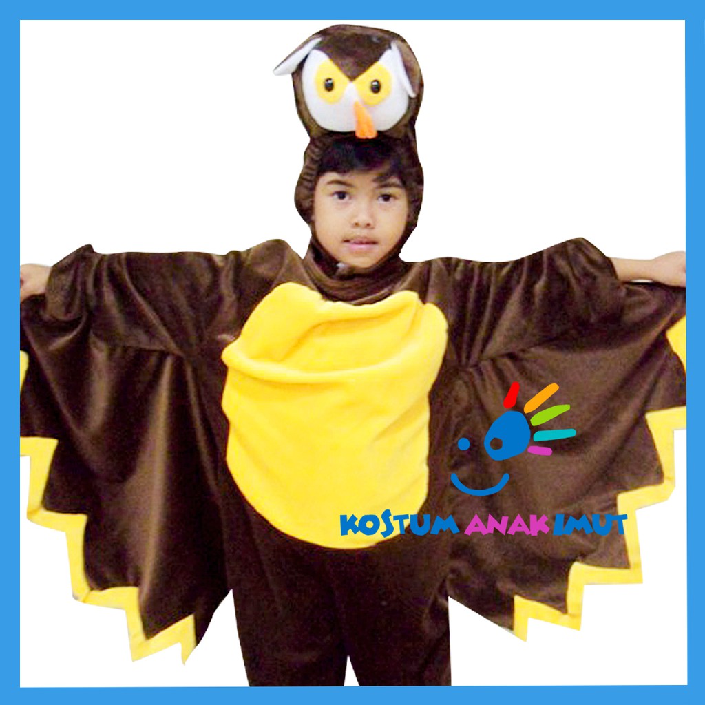 BAJU KOSTUM BURUNG HANTU - KOSTUM BURUNG HANTU-BAJU KARAKTER BURUNG-KOSTUM BINATANG BURUNG HANTU